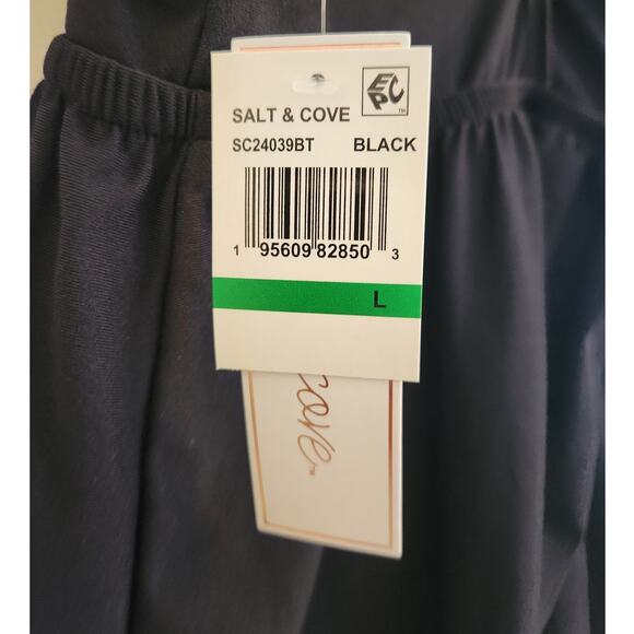 NWT Salt And Cove Black Swim Cover-up Dress With Bow Detail L - Picture 6 of 8